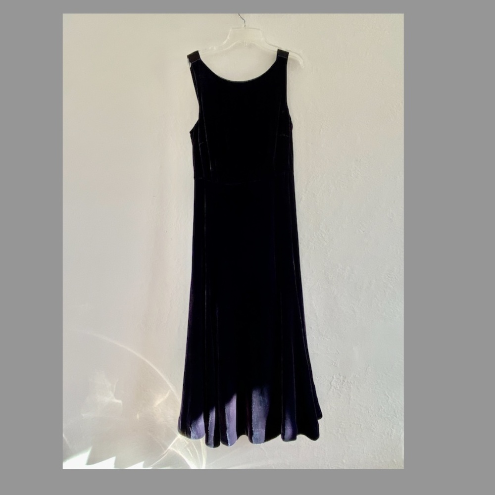 J Crew Collection Midnight Navy Velvet Maxi Dress Size 6 NWT